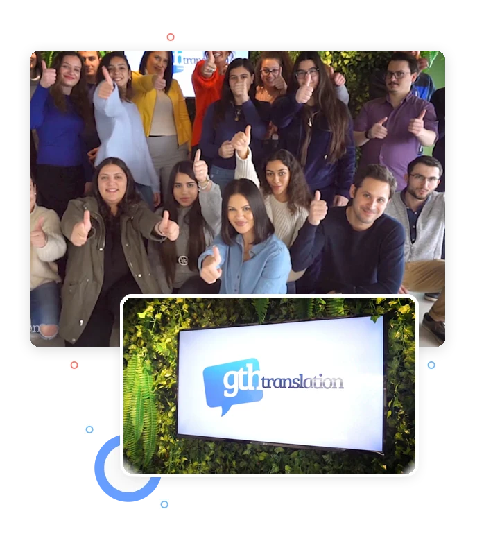The GTH Translation team together at the Limassol office